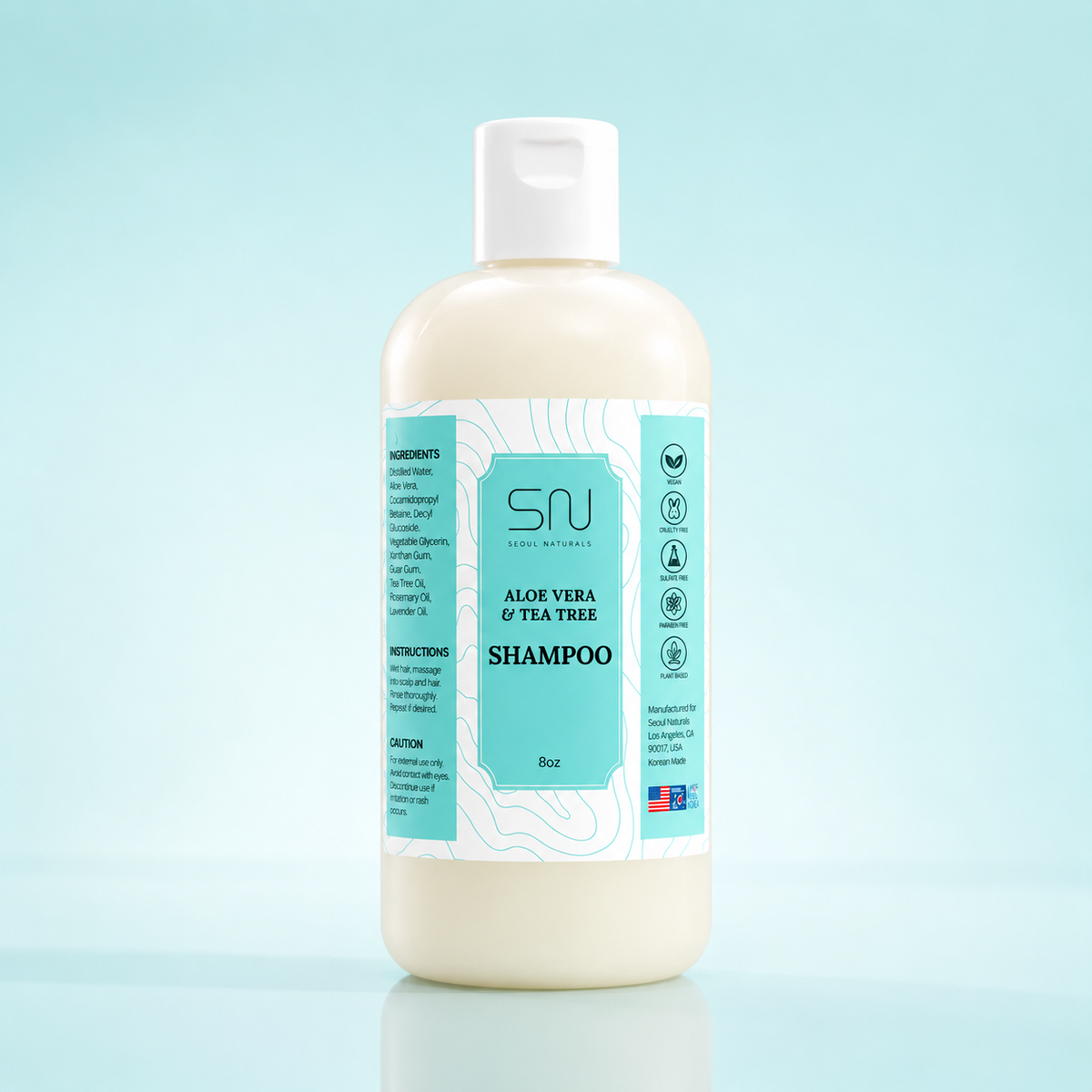 Aloe Vera & Tea Tree Shampoo, 8oz