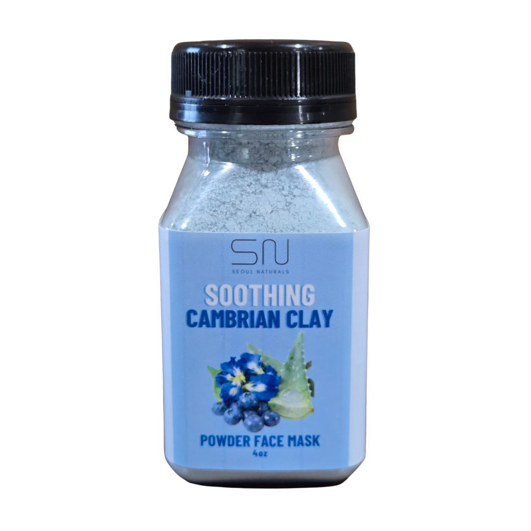 Seoul Naturals Cambrian Clay Face Mask Powder, 100% Natural Ingredients, k beauty, 4fl oz