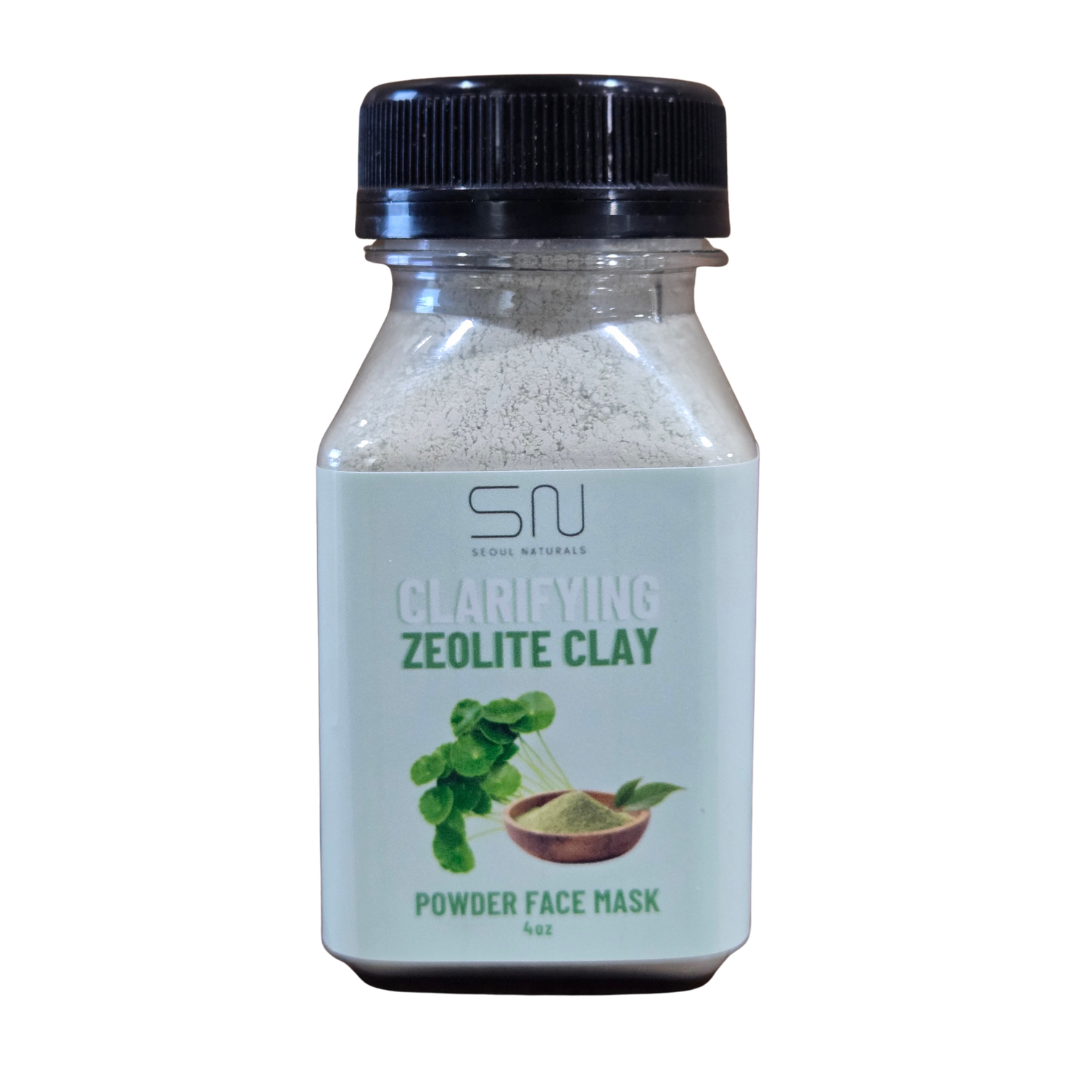 Seoul Naturals Zeolite Clay Face Mask Powder, 100% Natural Ingredients, K Beauty, 4fl oz