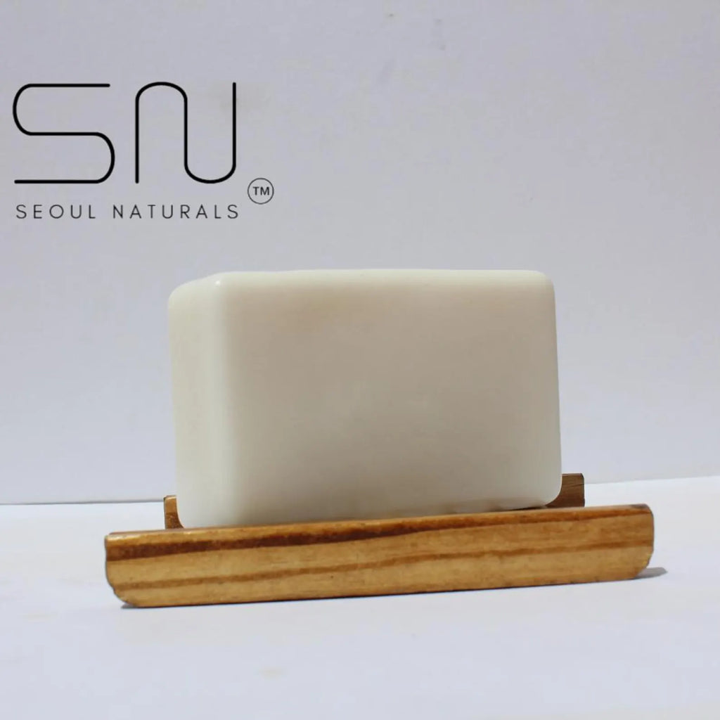 Seoul Naturals Rice Shampoo Bar with Rosemary and Aloe, Natural Solid Shampoo for Hair Growth & Scalp Care, Free Wooden Soap Saver Included, K Beauty, 6oz