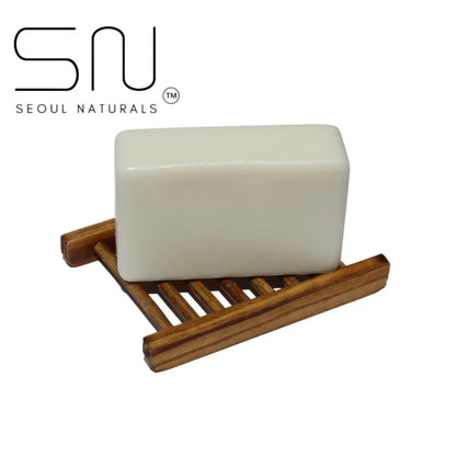 Seoul Naturals Rice Shampoo Bar with Rosemary and Aloe, Natural Solid Shampoo for Hair Growth & Scalp Care, Free Wooden Soap Saver Included, K Beauty, 6oz