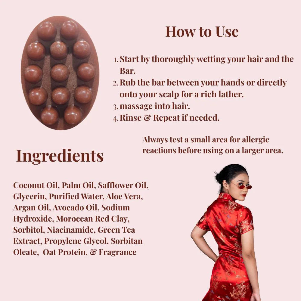 Shampoo Bar for Low Porosity Hair - All Natural K-Beauty, 5oz