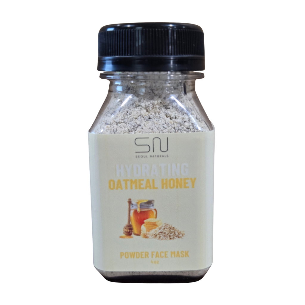 Seoul Naturals Oatmeal Honey Face Mask Powder, 100% Natural Ingredients, K Beauty, 4fl oz